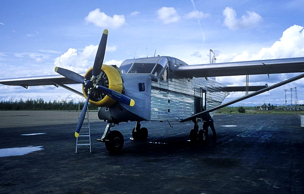 Arkansas  Freight  on Gafhawk Bush Cargo Plane Northway Alaska Ak United States 7