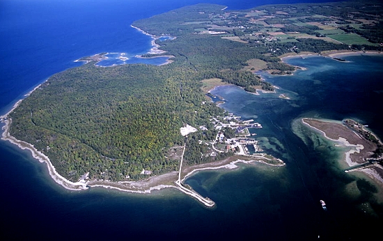 Airphoto Aerial Picture Of Detroit Harbor Door County