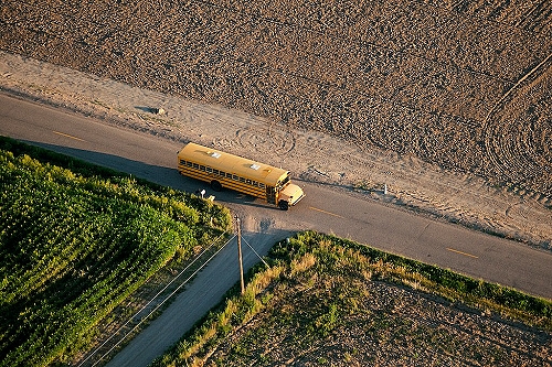 Bus Aerial View